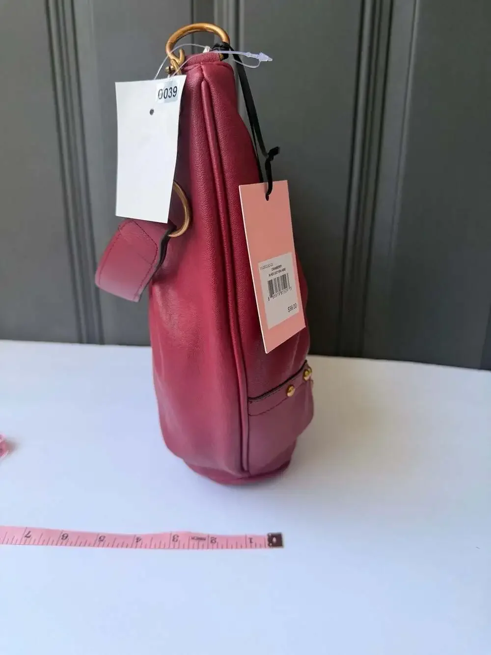Juicy Couture In Her Juicy Era Hobo Bag in Cranberry